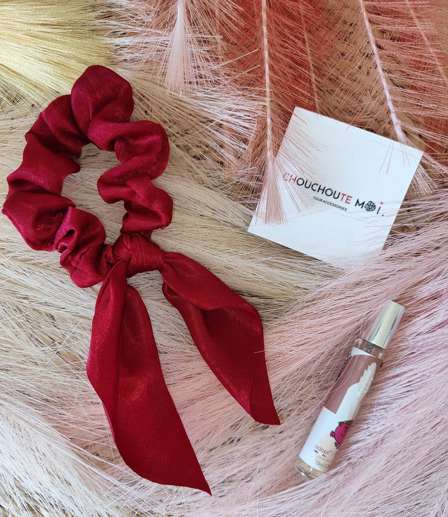 Chouchou Foulard Court Rouge