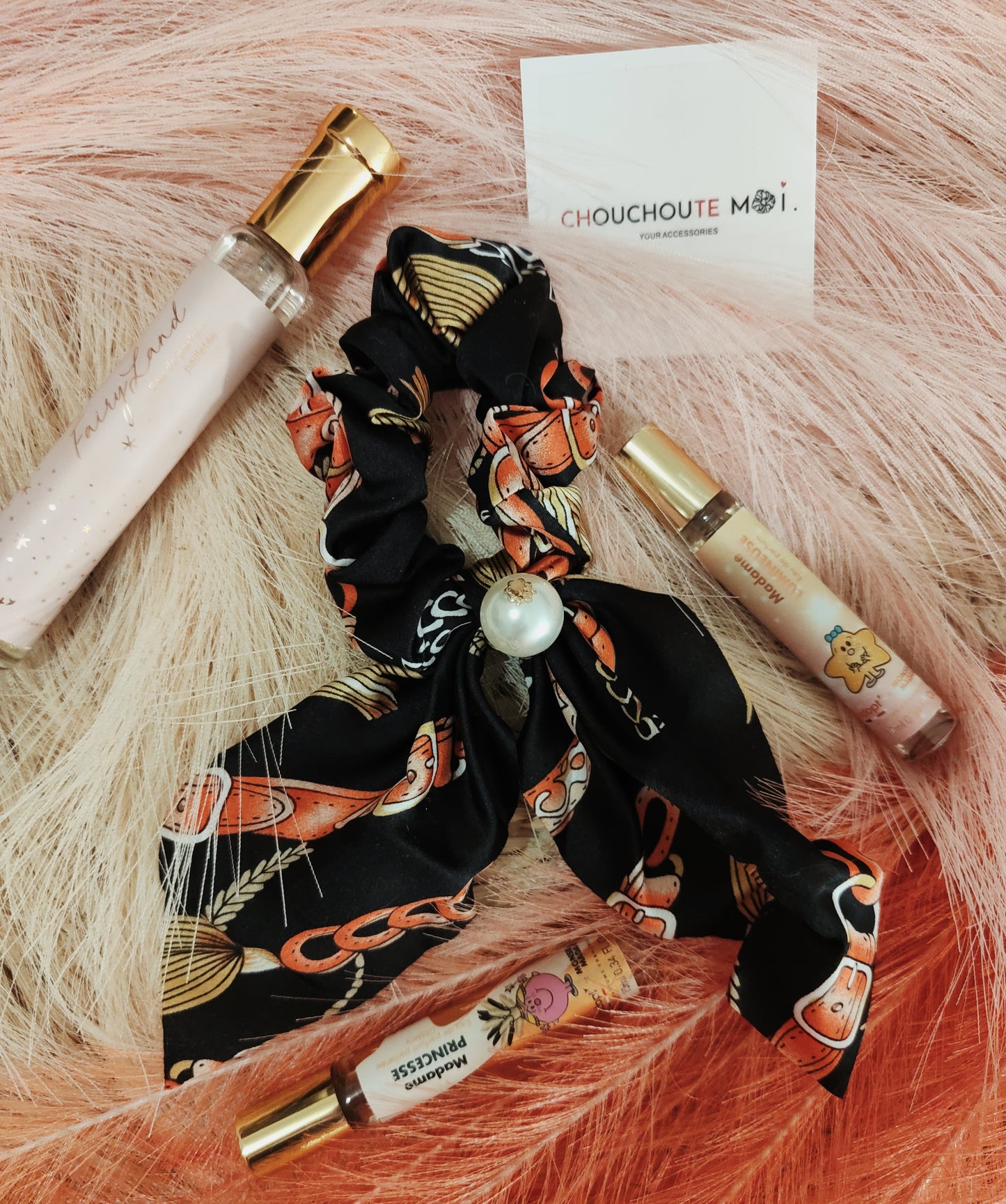 Chouchou Foulard Court Vintage