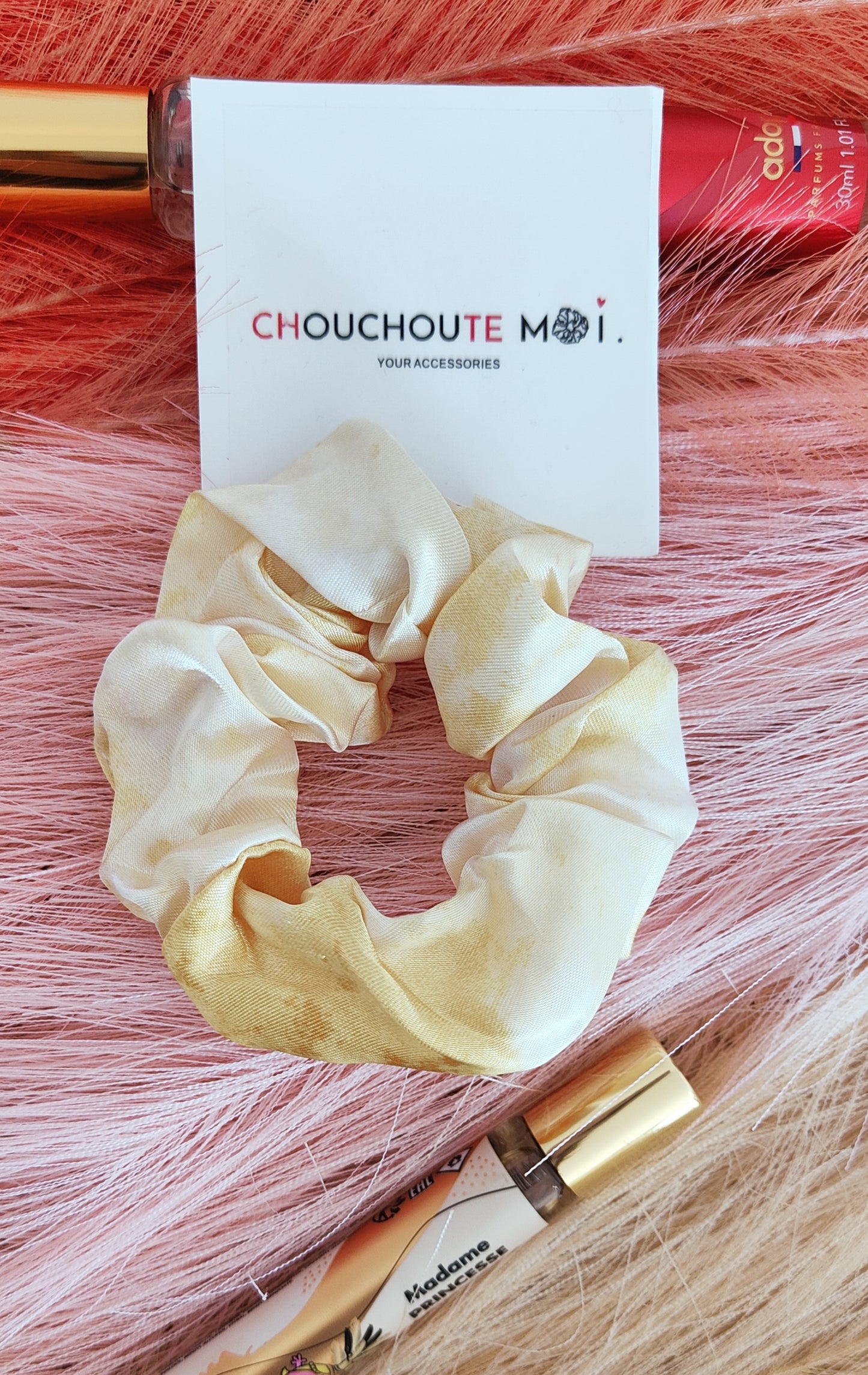 Chouchou Cheveux Tye And Dye Jaune