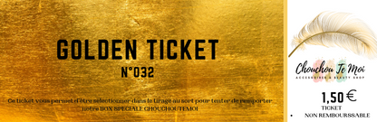 GOLDEN TICKET TOMBOLA DE NOËL