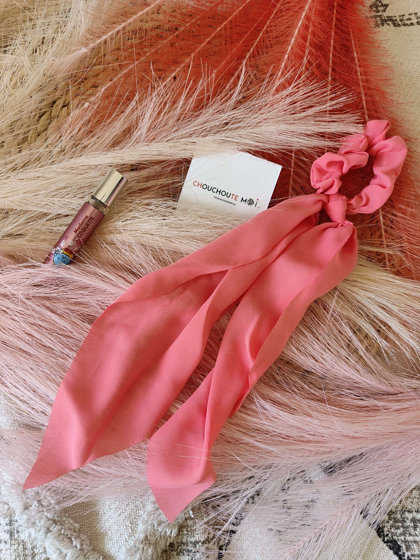 Chouchou Foulard Rose