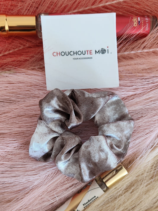 Chouchou Cheveux Tye And Dye Marron